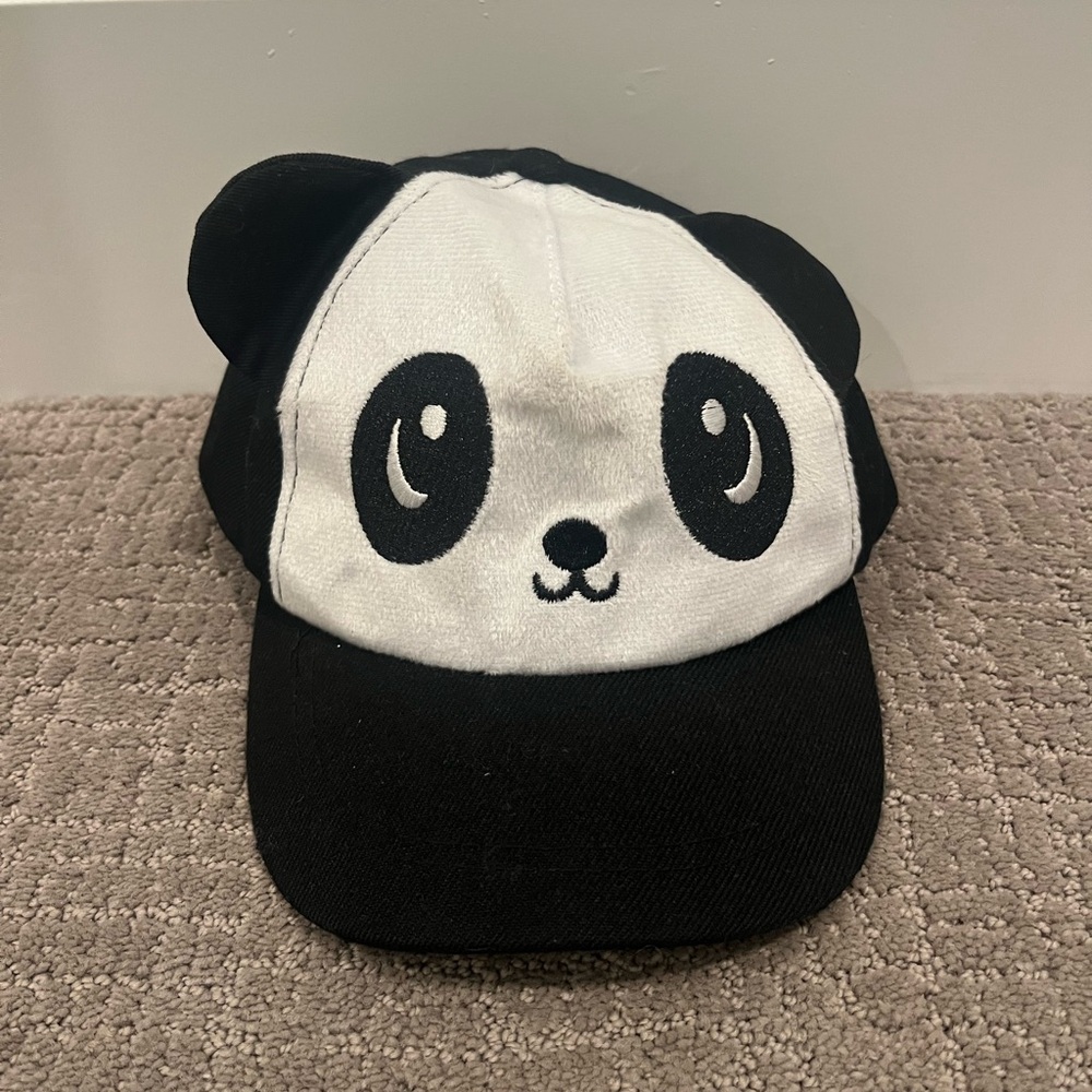 Panda Baseball Cap with Ears adjustable Fastener